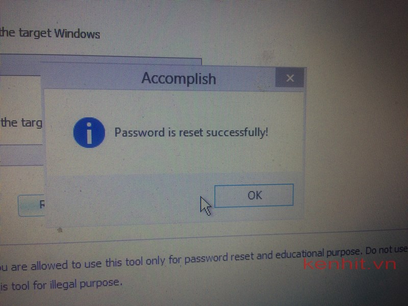 Hướng dẫn cách mở máy tính khi quên mật khẩu máy tính trên win 7, win 8, win 10