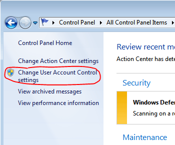 Hướng dẫn cách tắt User Account Control khi cài đặt phần mềm trên windows 7, 8, windows 10