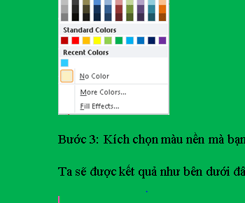 Hướng dẫn đổ màu nền cho trang văn bản word trong microsoft office