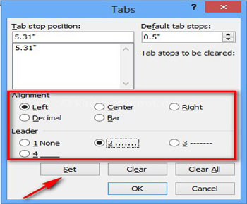 Cách tạo tab chấm trong word một cách đơn giản cho ai không biết